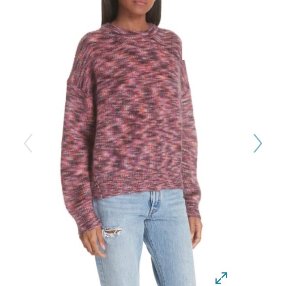 IRO Pink Space-Dye Mohair Blend Sweater